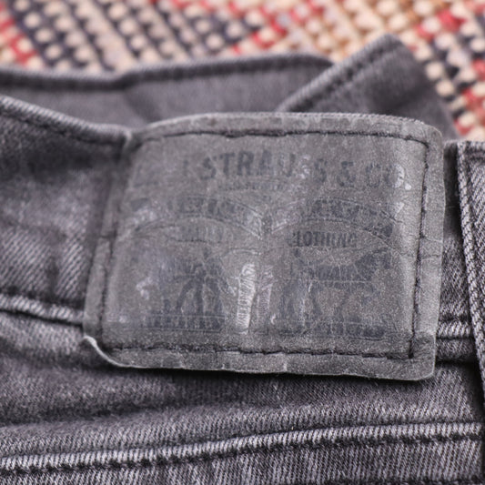 Levi's 721 W26 L28 Skinny Black Denim Jeans