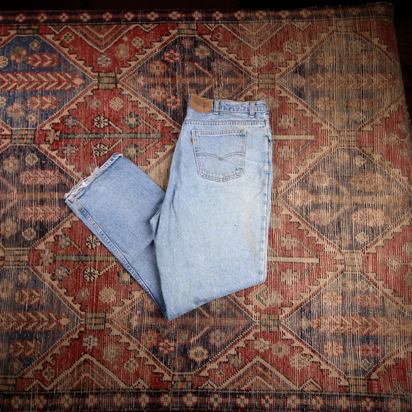 Levi's Orange Tab W40 L30 Tapered Leg Relaxed Fit Blue Denim Jeans