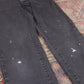 Levi's 314 W30 L29 Straight Leg Black Denim Jeans