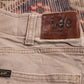 Lee W30 L32 Straight Leg Regular Fit Beige Denim Trousers