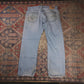 Levi's 569 W36 L30 Straight Leg Loose Fit Classic Ripped Style Blue Denim Jeans