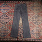 Levi's 512 W26 L30 Flared Black Denim Jeans