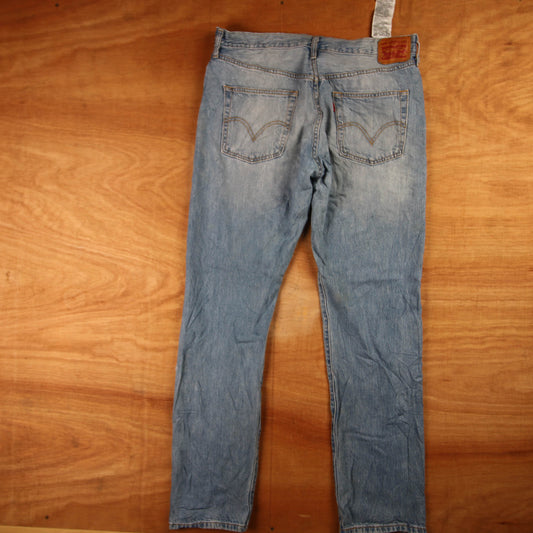 Levi's 550 Red Tab W38 L30 Tapered Leg Relaxed Fit Grey Denim Jeans