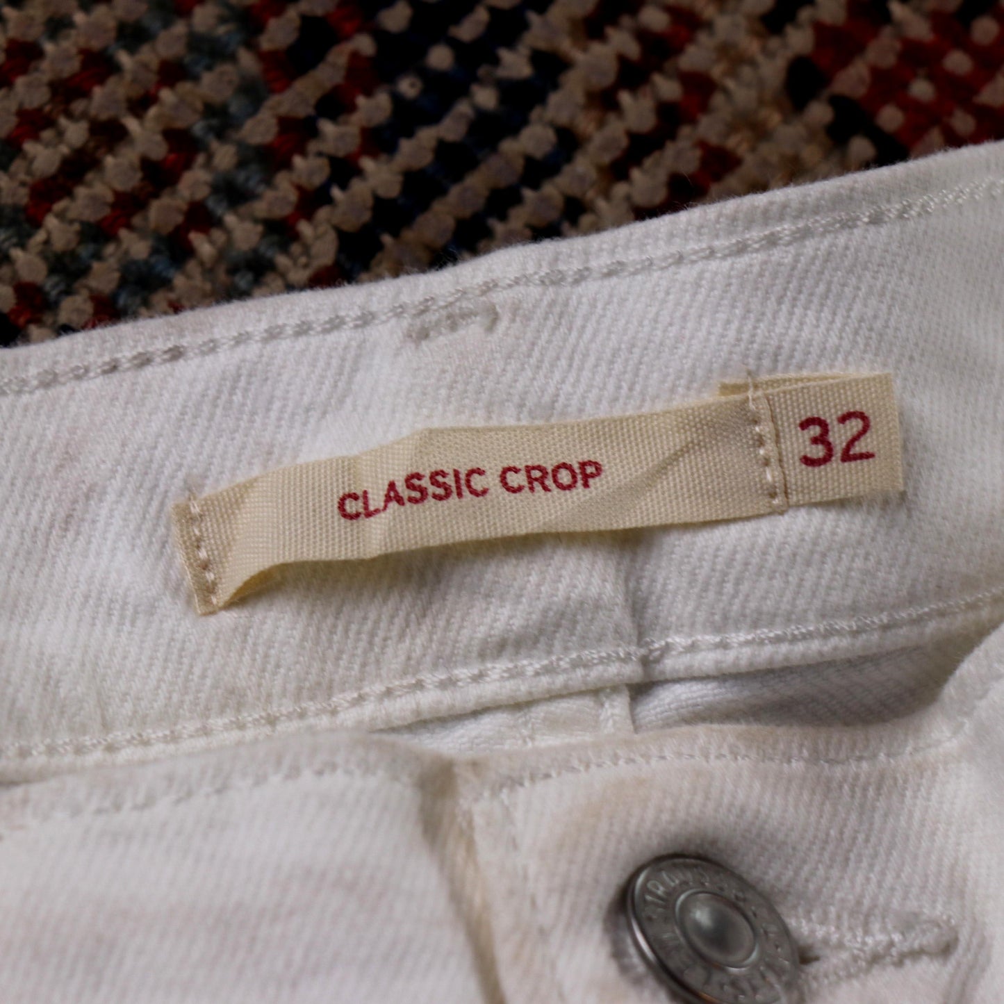 Levi's W34 L25 Slim Fit White Denim Jeans