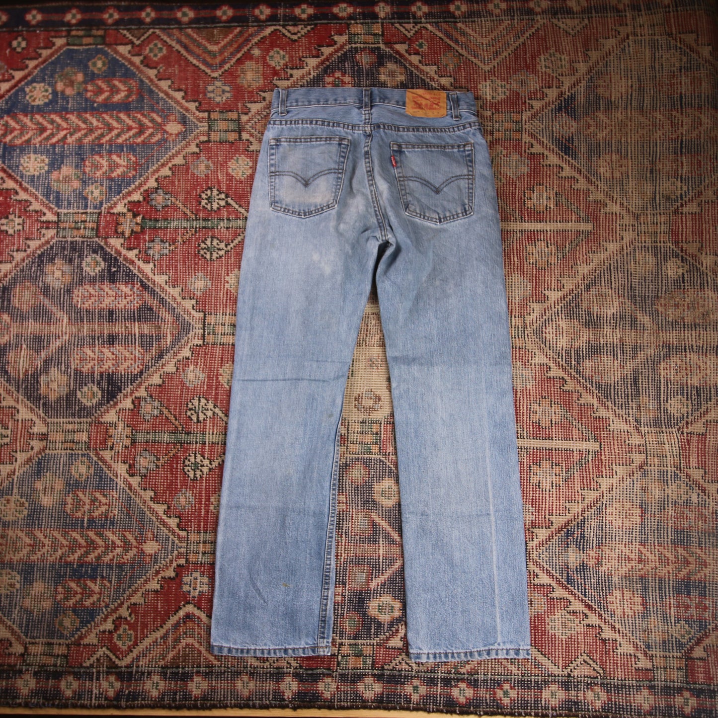 Levi's 505 W28 L27 Straight Leg Regular Fit Blue Denim Jeans