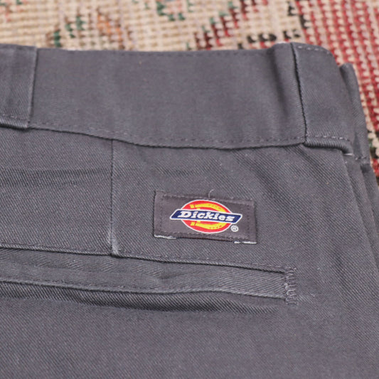 Dickies 874 W34 L25 Original Fit Grey Cotton Blend Trousers
