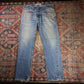 Levi's 505 W38 L32 Straight Leg Regular Fit Blue Denim Jeans