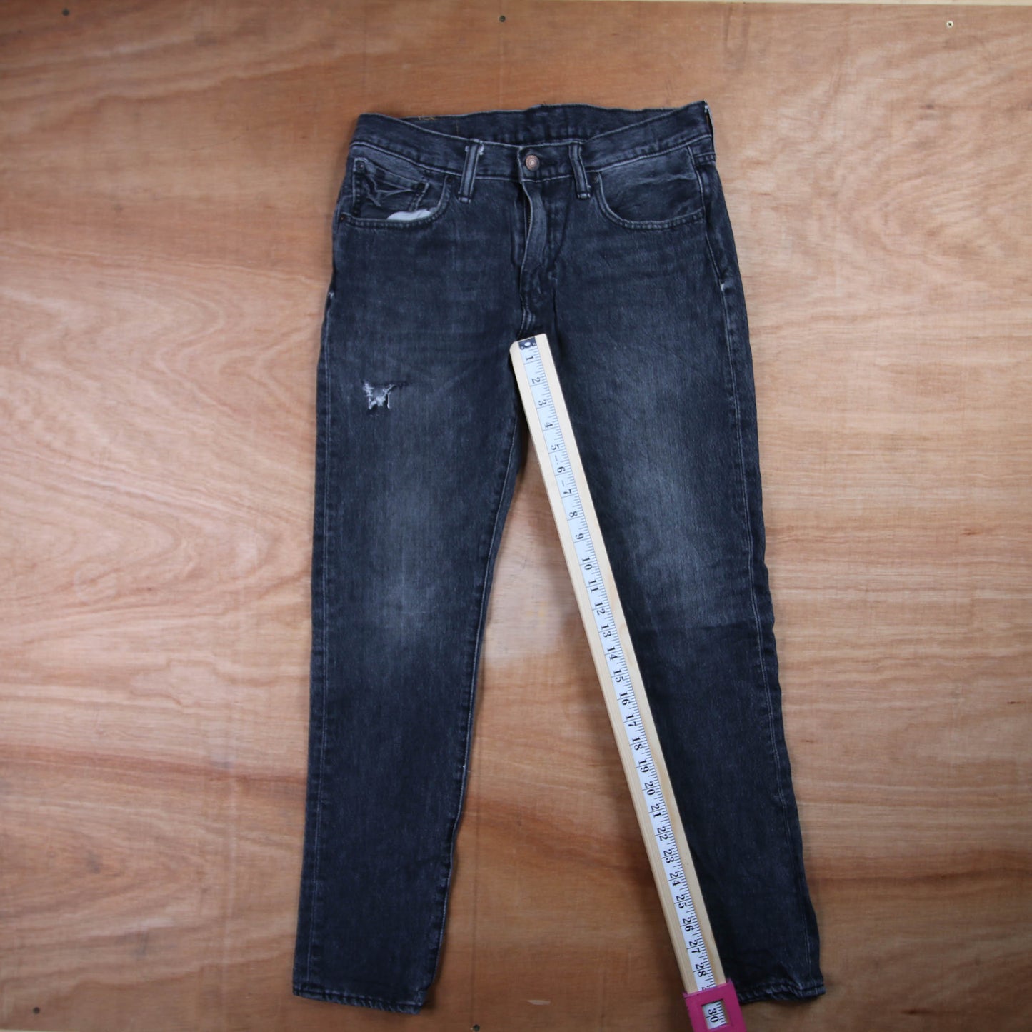 Levi's 512 Red Tab W32 L30 Tapered Leg Slim Fit Grey Denim Jeans