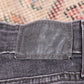 Levi's 721 W24 L26 Skinny Classic Ripped Style Black Denim Jeans