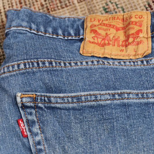 Levi's W30 L28 Straight Leg Blue Denim Jeans