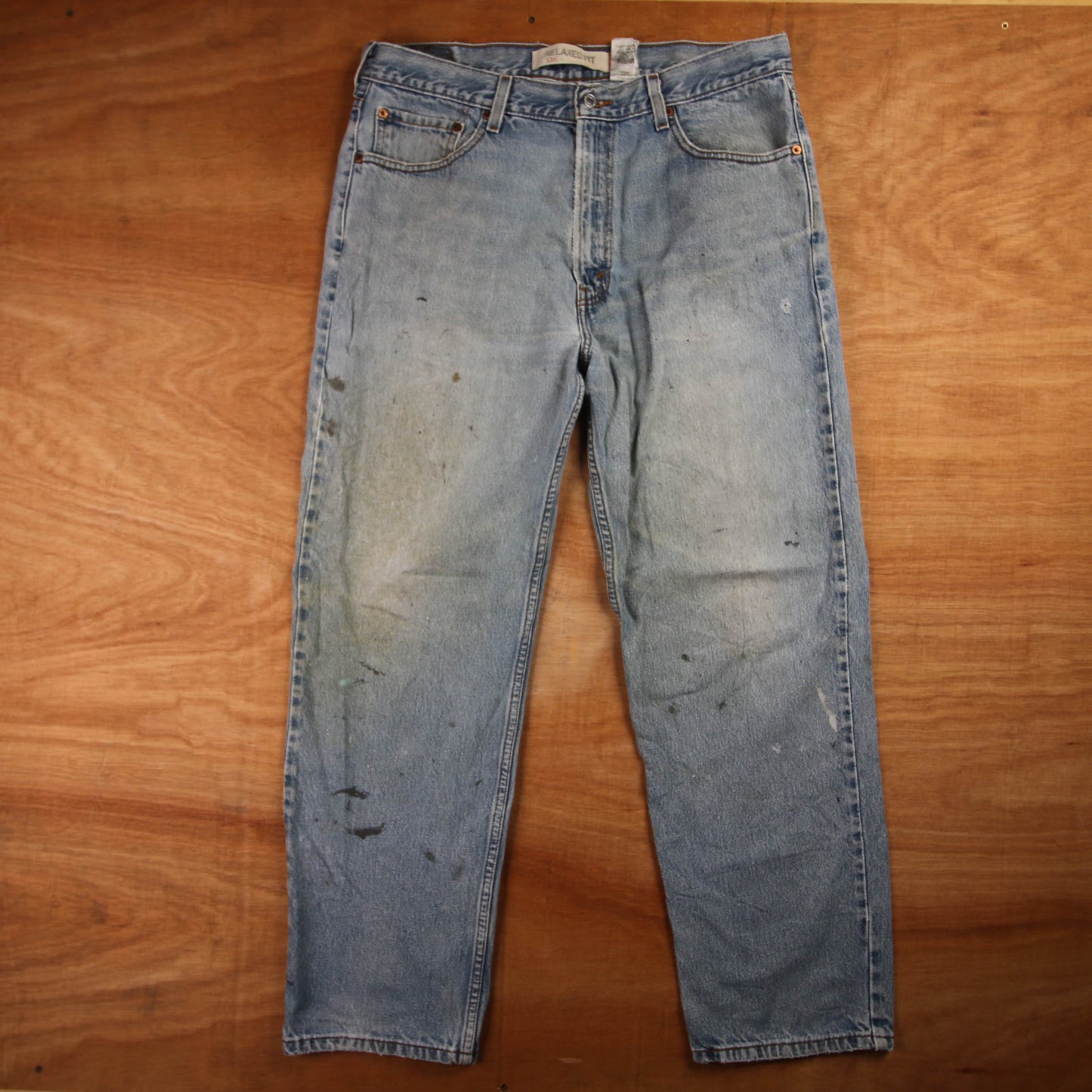 Levi's 550 Red Tab W36 L30 Tapered Leg Relaxed Fit Blue Denim Jeans