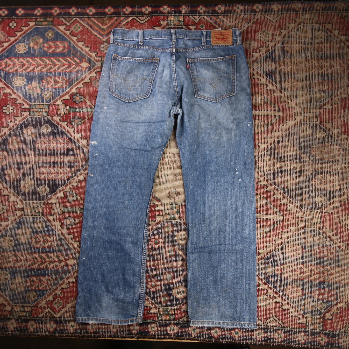 Levi's 505 W38 L30 Straight Leg Regular Fit Blue Denim Jeans