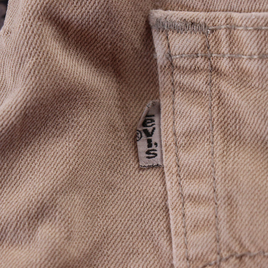 Levi's W64 L29 Straight Leg Beige Denim Jeans