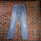 Lee W26 L30 Tapered Leg Loose Fit Blue Denim Jeans