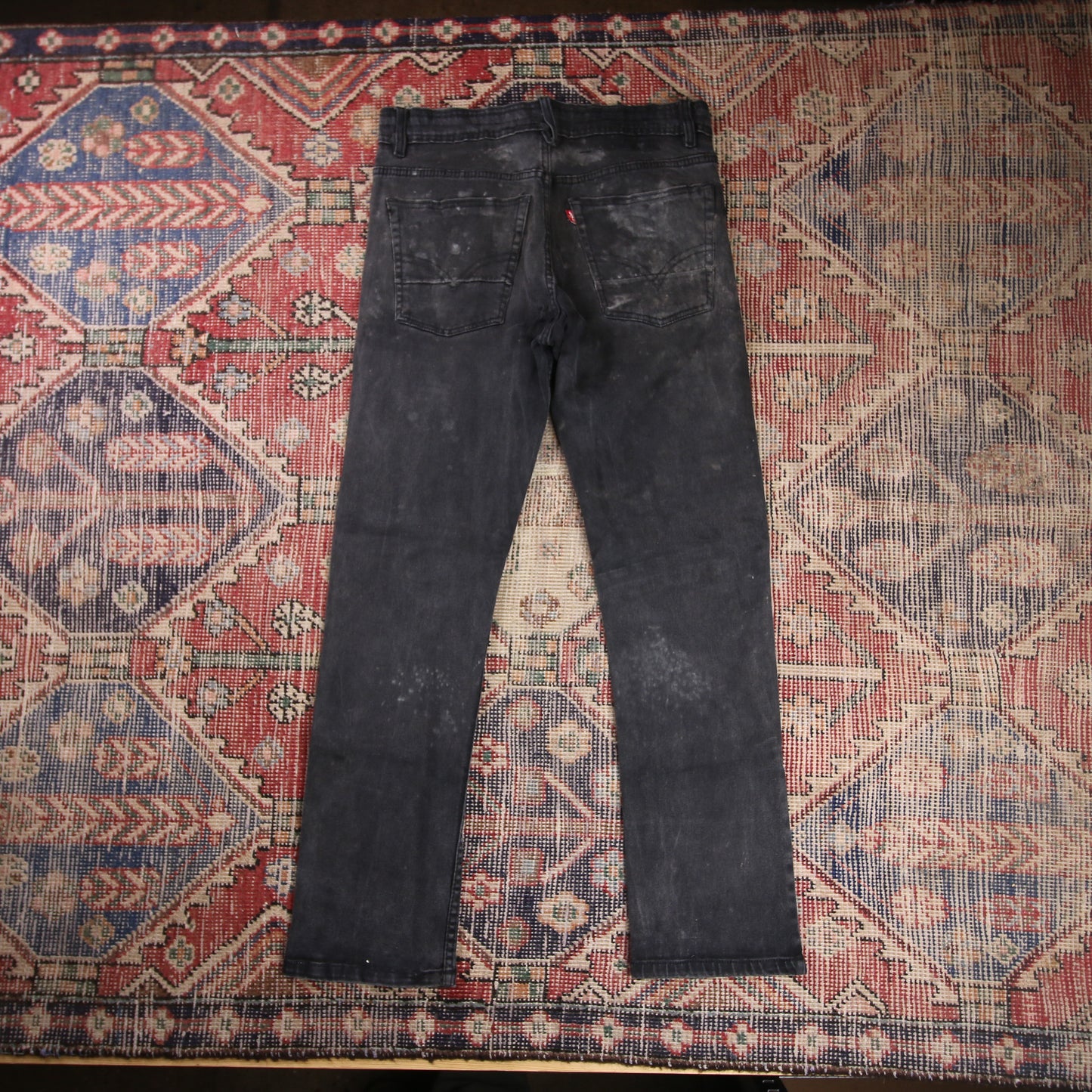 Levi's W30 L28 Straight Leg Black Denim Jeans