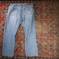 Wrangler W40 L30 Straight Leg Relaxed Fit Blue Denim Jeans