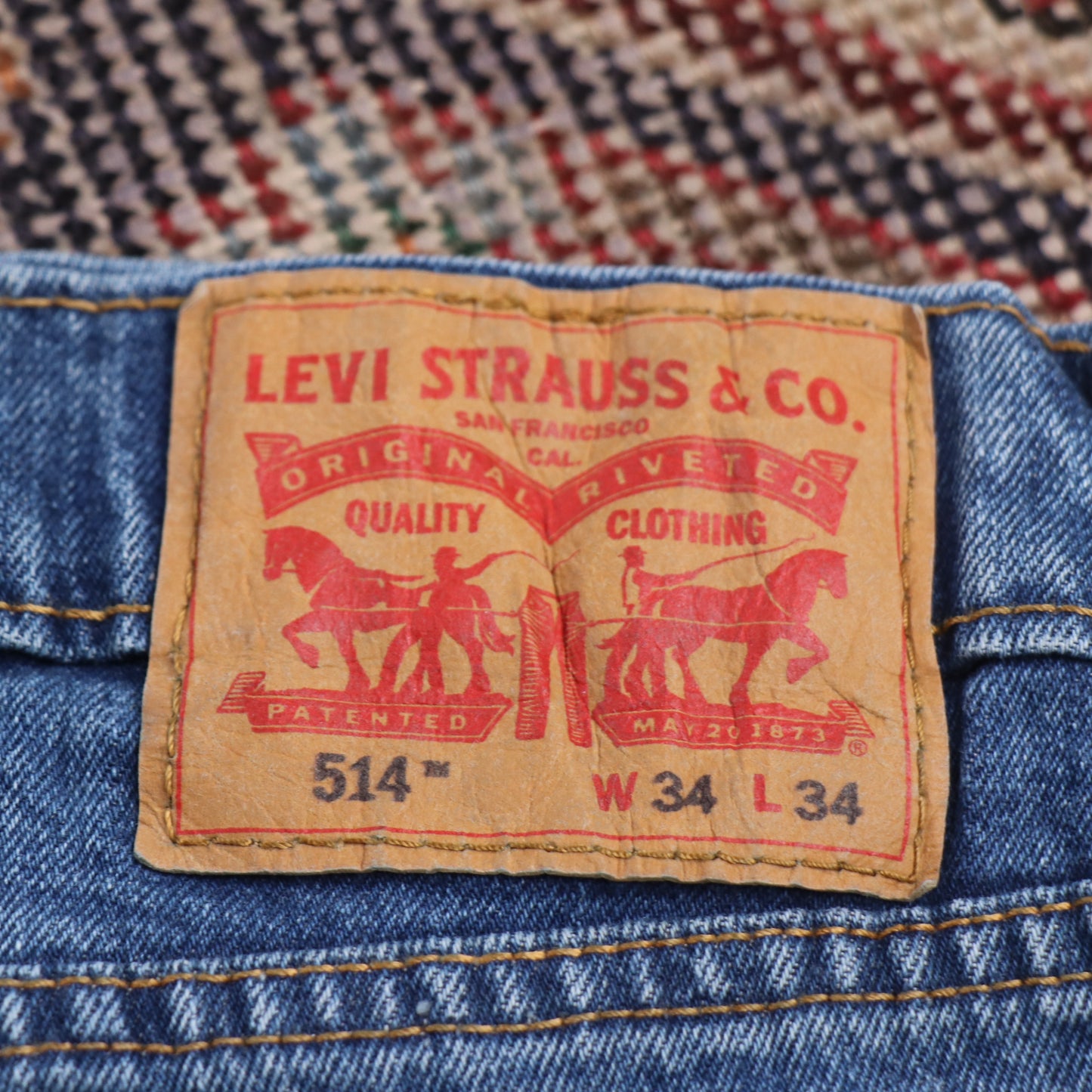 Levi's 514 W30 L32 Straight Leg Blue Denim Jeans