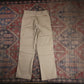 Dickies W28 L28 Straight Leg Beige Cotton Blend Trousers