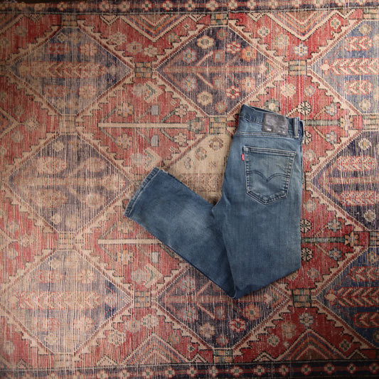 Levi's 505 Red Tab W32 L29 Straight Leg Regular Fit Blue Denim Jeans