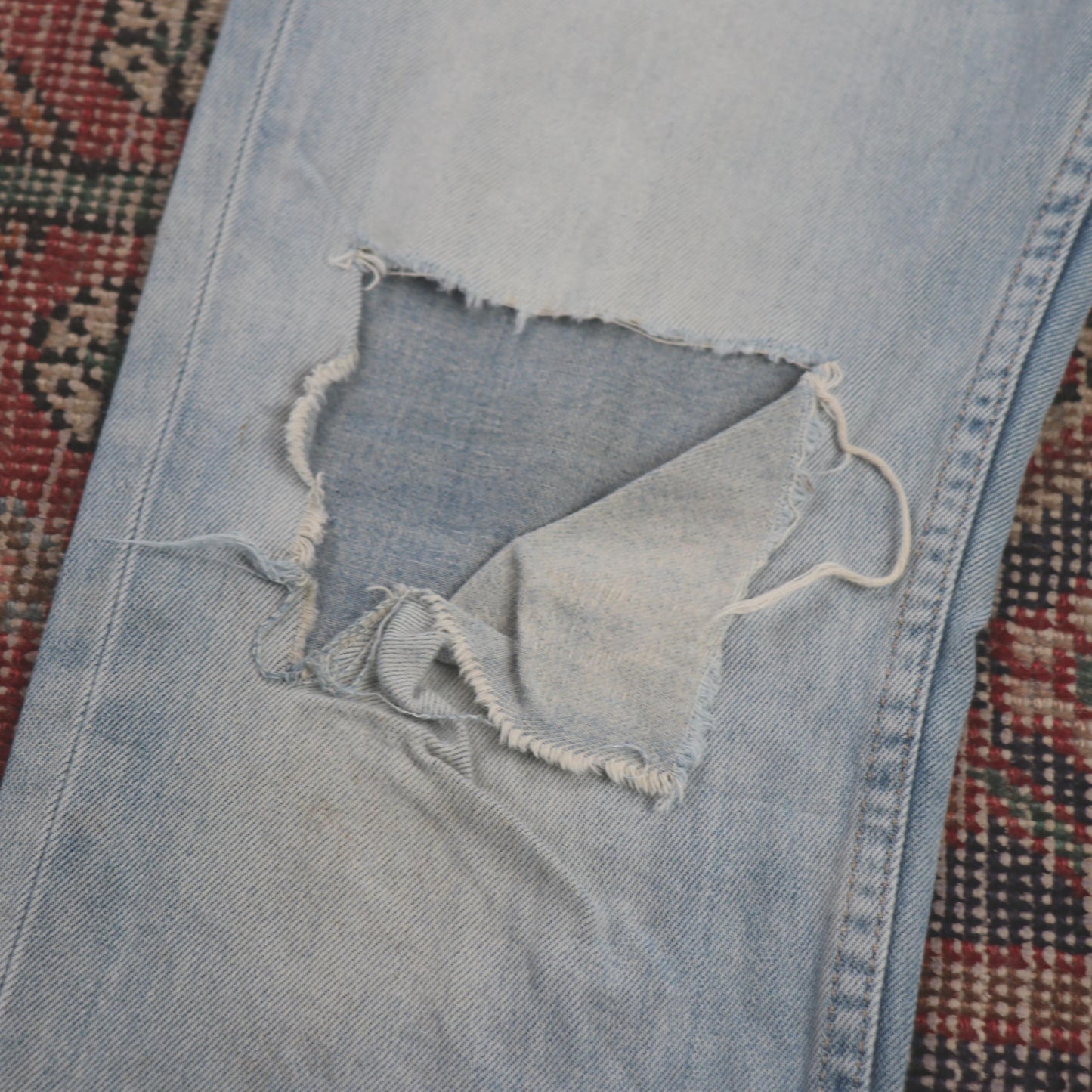 Levi's 511 W32 L29 Slim Fit Classic Ripped Style Blue Denim Jeans