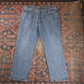 Lee W42 L29 Straight Leg Relaxed Fit Blue Denim Jeans