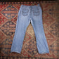 Lee W36 L28 Straight Leg Relaxed Fit Blue Denim Jeans