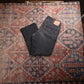 Levi's 505 W38 L28 Straight Leg Regular Fit Black Denim Jeans