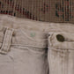 Wrangler W34 L31 Straight Leg Relaxed Fit Beige Denim Jeans