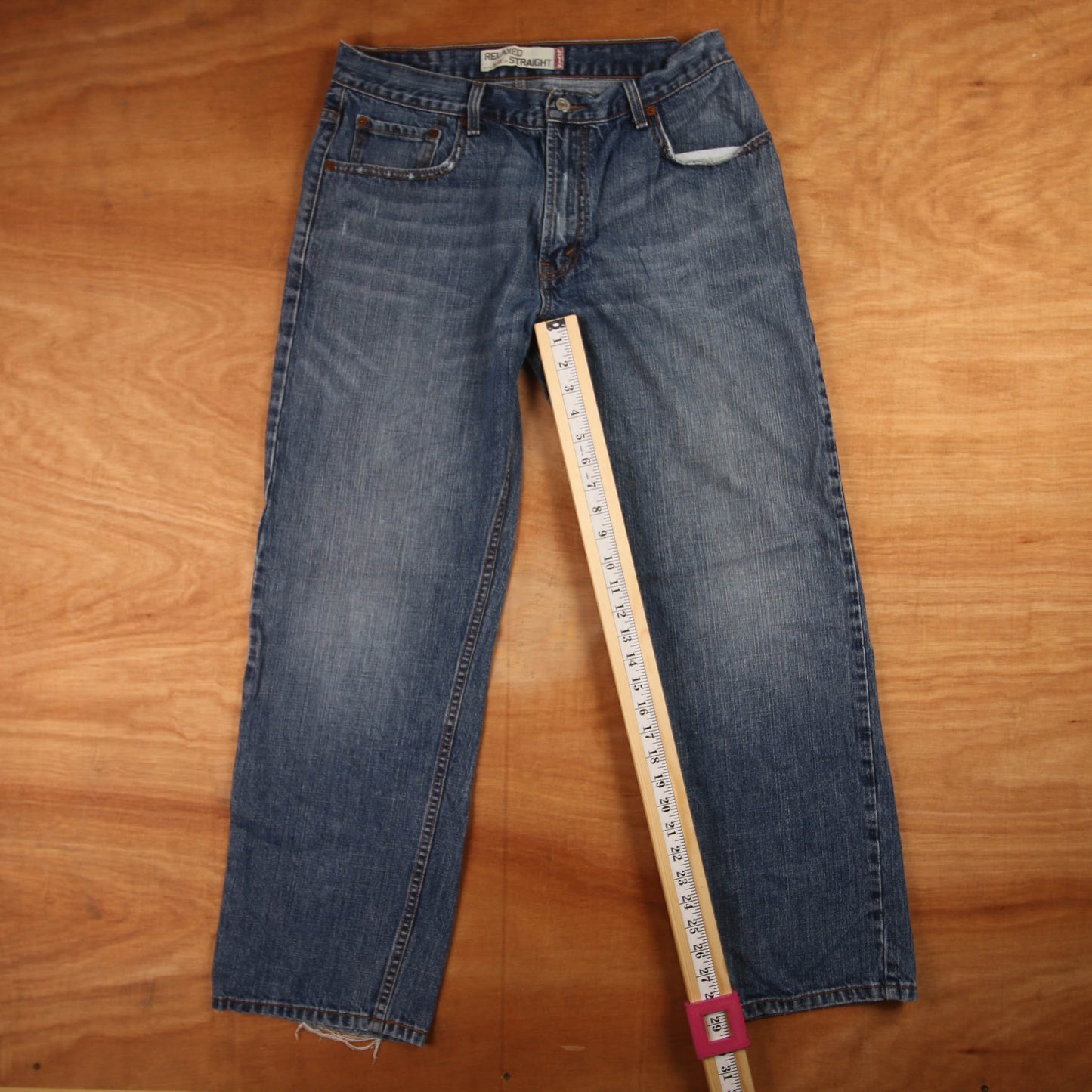 Levi's 559 Red Tab W32 L29 Straight Leg Relaxed Fit Blue Denim Jeans