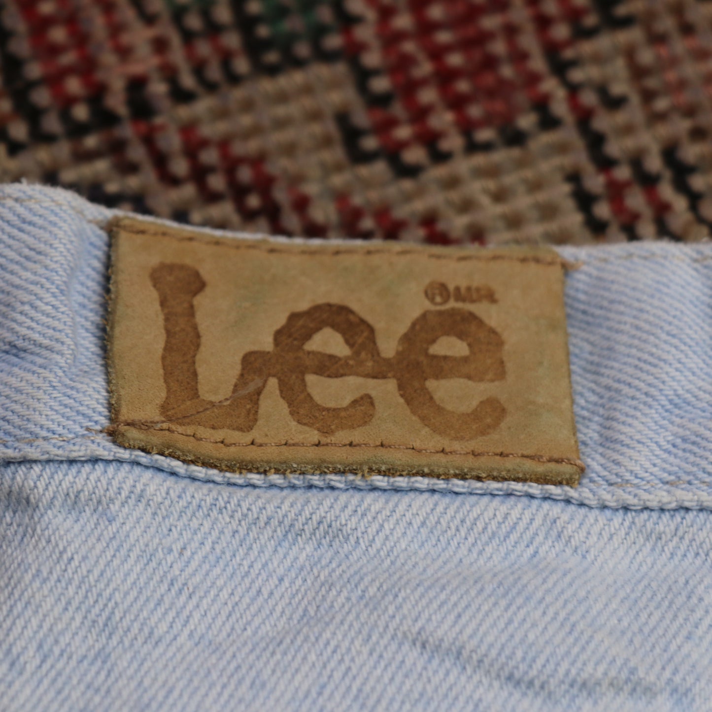 Lee W24 L32 Tapered Leg Relaxed Fit Blue Denim Jeans