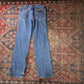 Wrangler W38 L31 Straight Leg Relaxed Fit Blue Denim Jeans