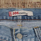 Levi's 506 W36 L33 Straight Leg Classic Ripped Style Blue Denim Jeans
