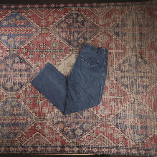 Lee W30 L27 Straight Leg Blue Denim Jeans