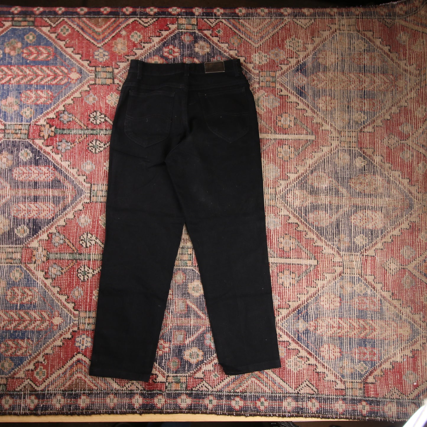 Lee W26 L25 Straight Leg Black Denim Jeans