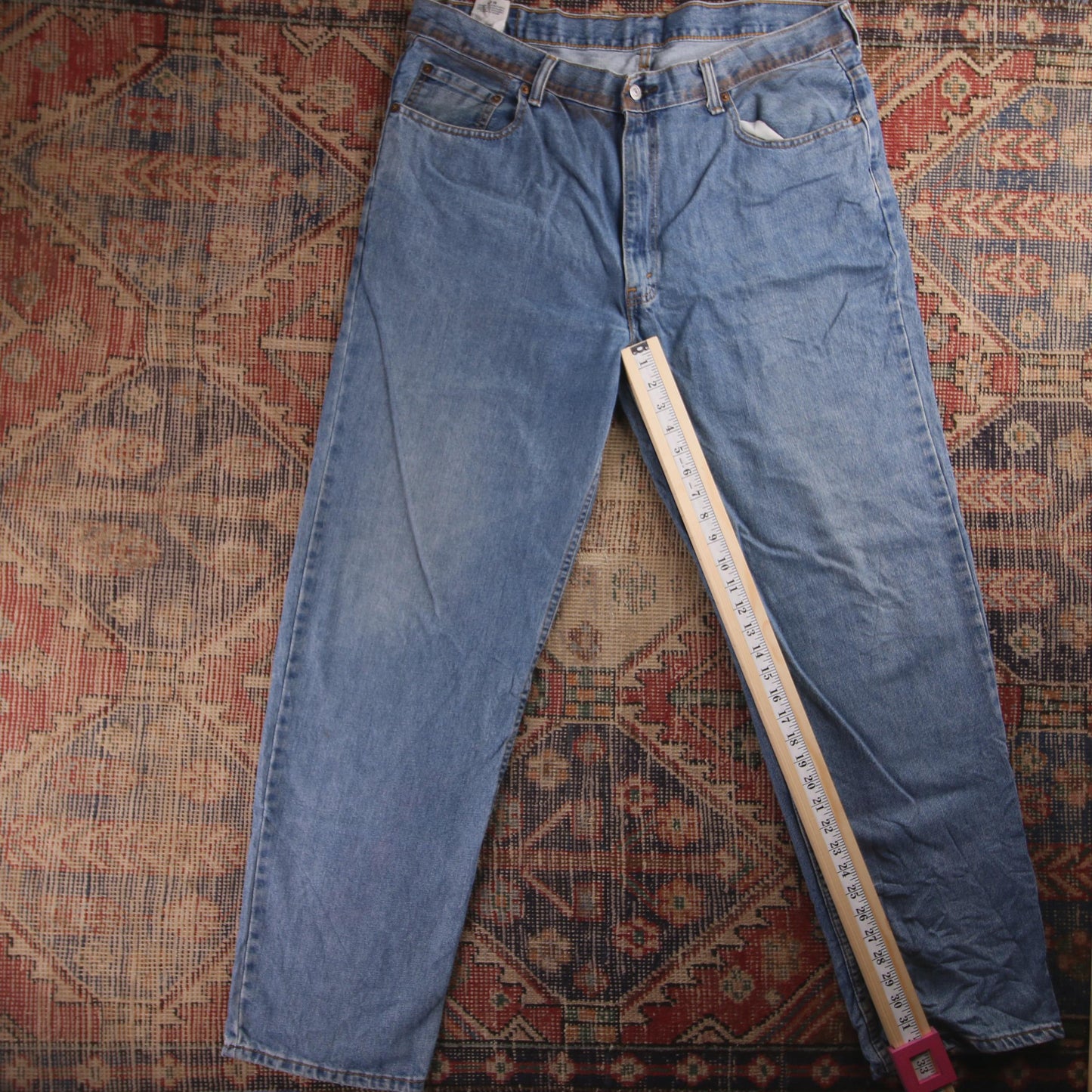 Levi's 550 Red Tab W40 L33 Tapered Leg Relaxed Fit Blue Denim Jeans