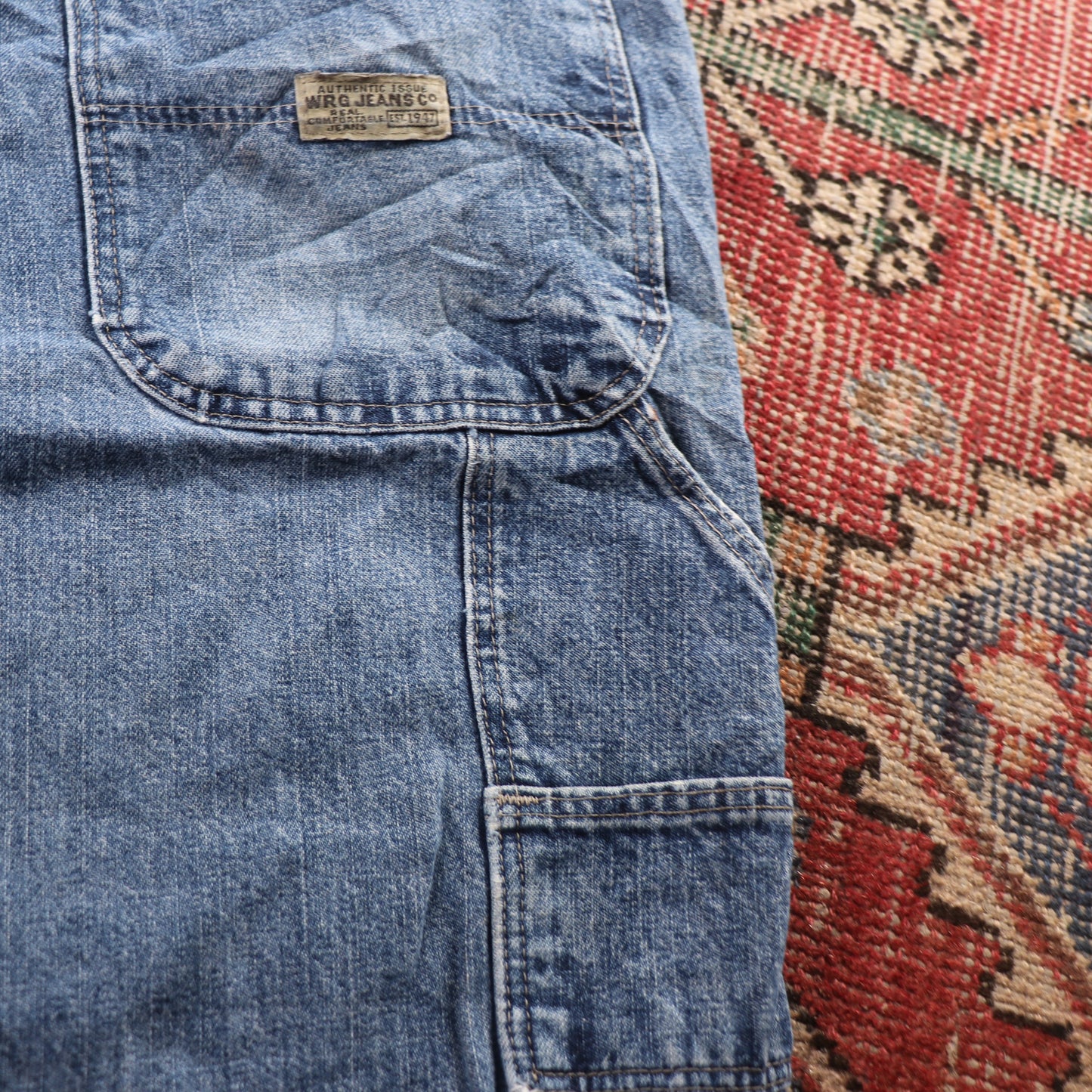 Wrangler W32 L30 Relaxed Blue Denim Jeans