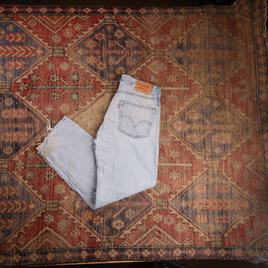 Levi's 550 W30 L28 Tapered Leg Relaxed Fit Blue Denim Jeans