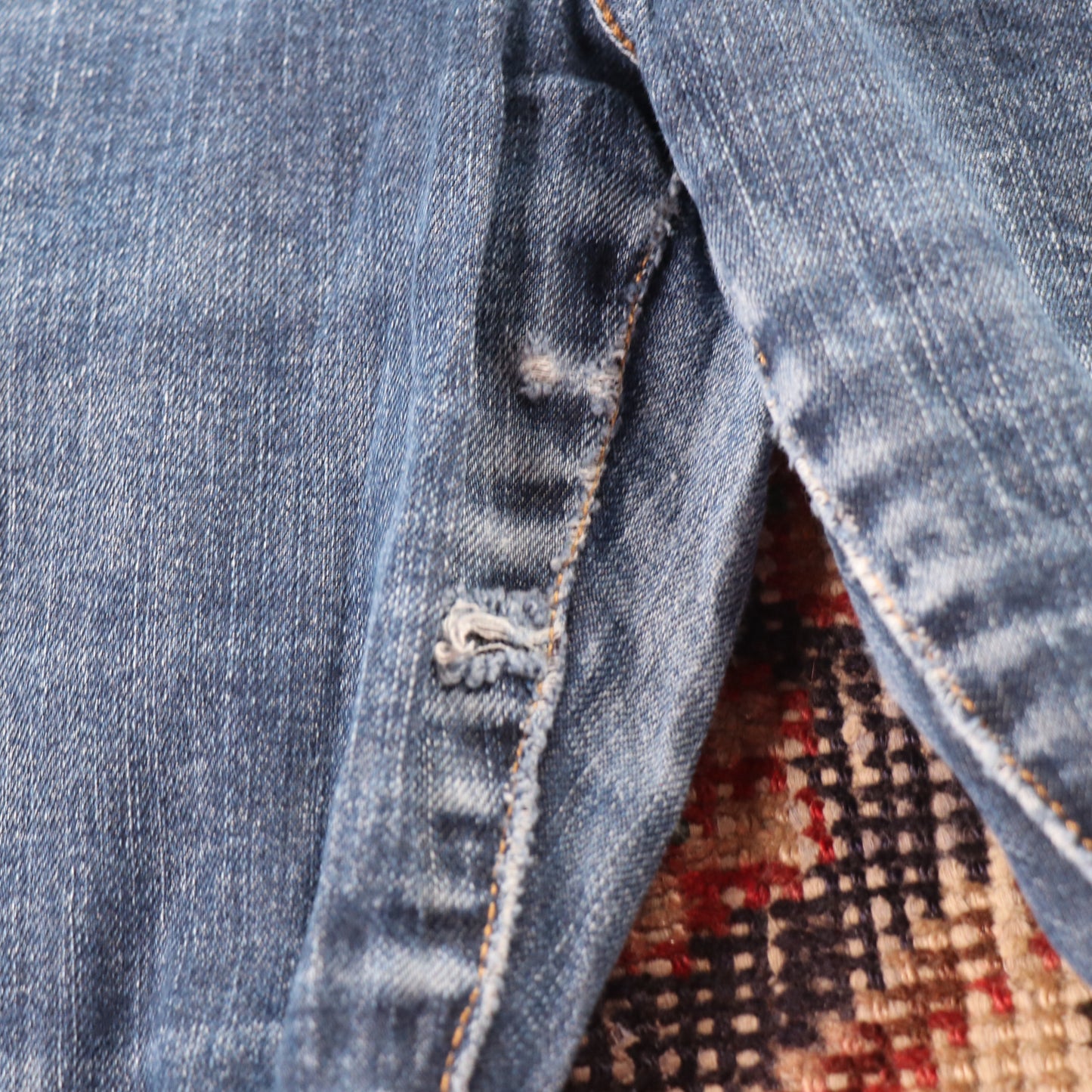 Levi's Red Tab W56 L28 Bootcut Straight Leg Blue Denim Jeans