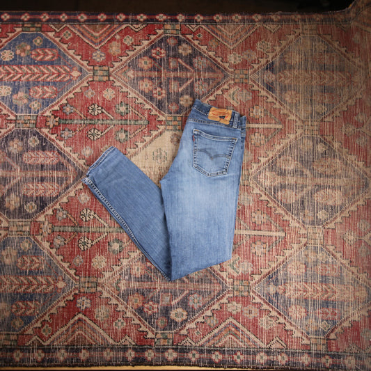 Levi's 511 W30 L31 Slim Fit Classic Ripped Style Blue Denim Jeans