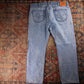 Levi's 505 Orange Tab W42 L28 Straight Leg Regular Fit Blue Denim Jeans