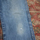 Wrangler W34 L30 Straight Leg Relaxed Fit Blue Denim Jeans
