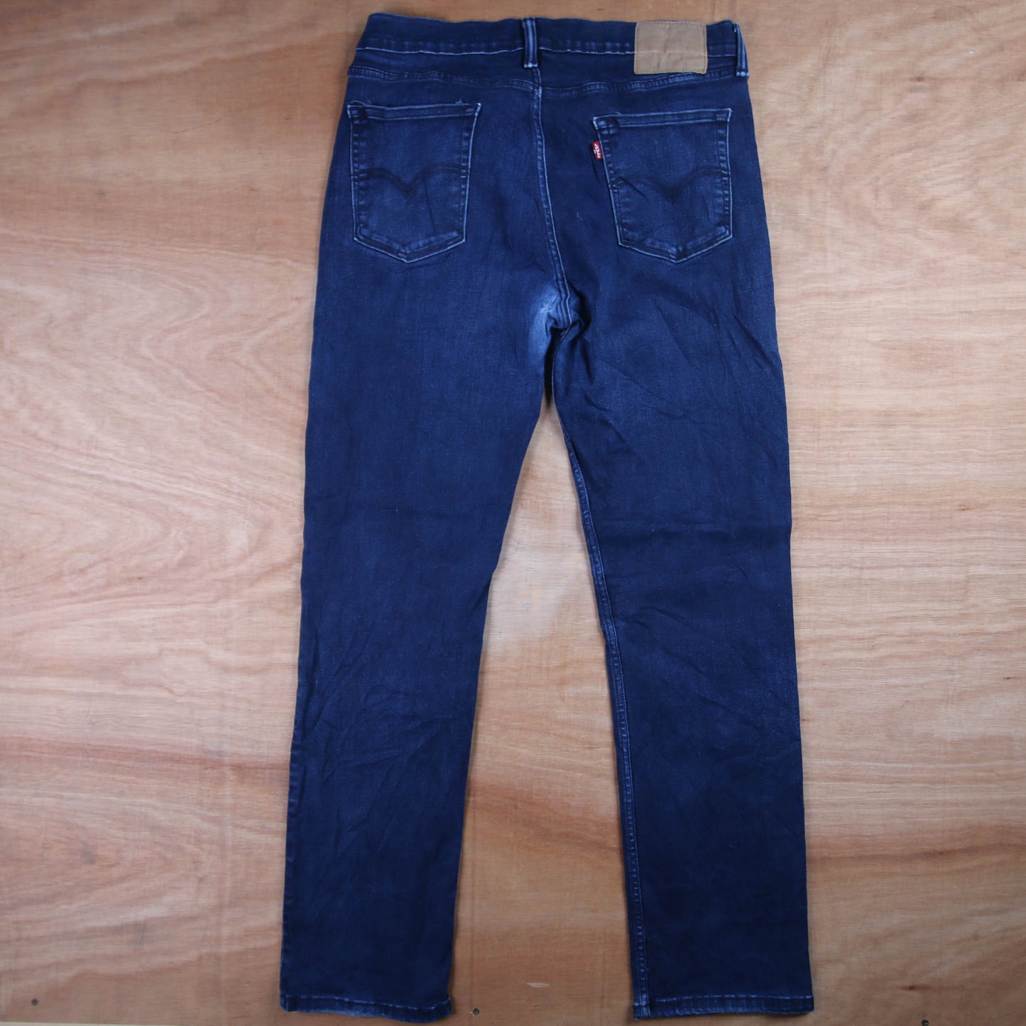 Levi's 512 Red Tab W34 L32 Tapered Leg Slim Fit Blue Denim Jeans
