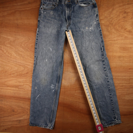 Levi's 550 Red Tab W36 L33 Tapered Leg Relaxed Fit Blue Denim Jeans