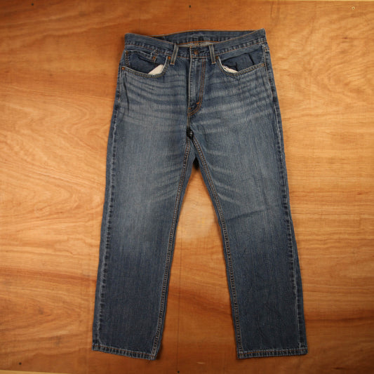Levi's 559 Red Tab W34 L28 Straight Leg Relaxed Fit Blue Denim Jeans