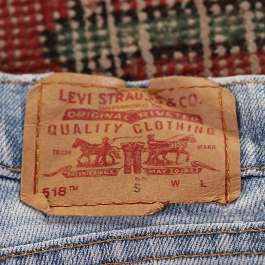 Levi's 518 W32 L28 Flared Blue Denim Jeans
