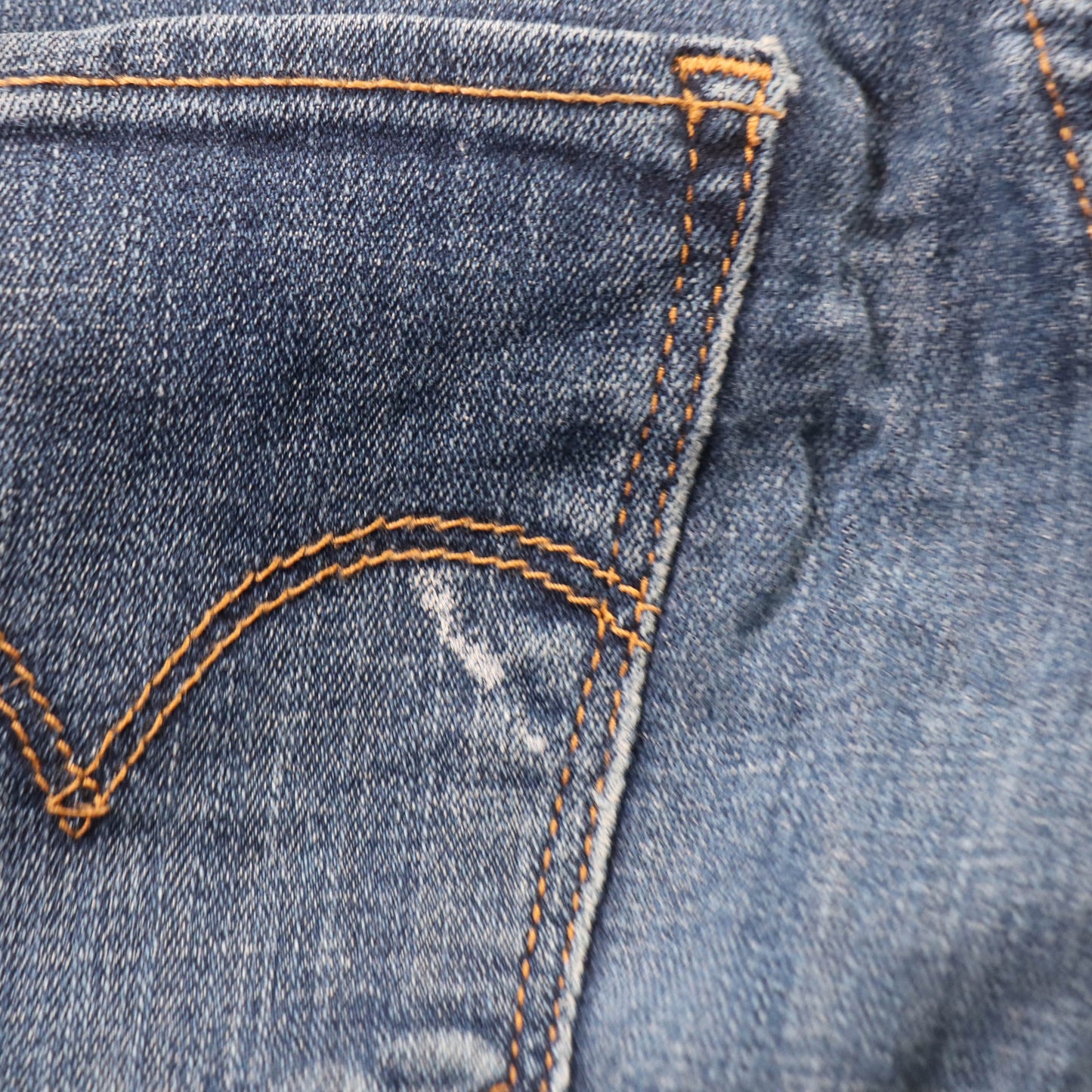 Levi's 711 Red Tab W28 L29 Skinny Blue Denim Jeans