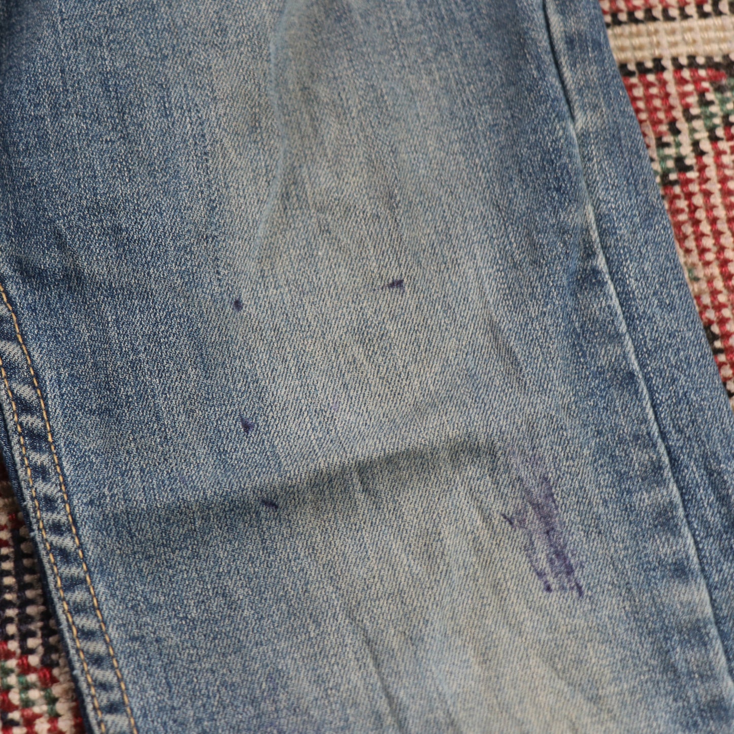 Levi's W24 L27 Skinny Classic Ripped Style Blue Denim Jeans