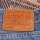 Levi's 501 W34 L28 Original Fit Classic Ripped Style Blue Denim Jeans