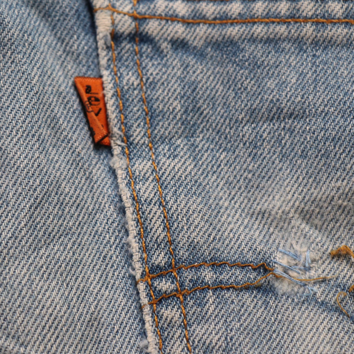 Levi's 615 Orange Tab W34 L30 Regular Fit Blue Denim Jeans