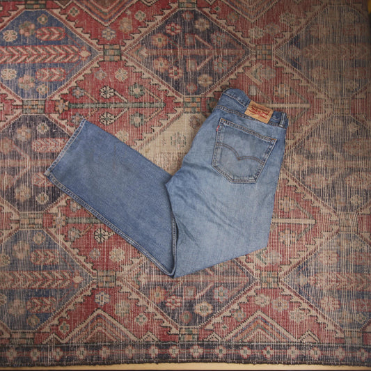 Levi's 505 W36 L31 Straight Leg Regular Fit Blue Denim Jeans
